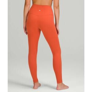 Lululemon Align High-Rise Pant 28" Nulu Size 4 Orange EUC